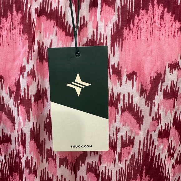 Tuckernuck TEXTURED DIAMOND LONG SLEEVE SALTY PALOMA CAFTAN size Small BNWT - Picture 8 of 11